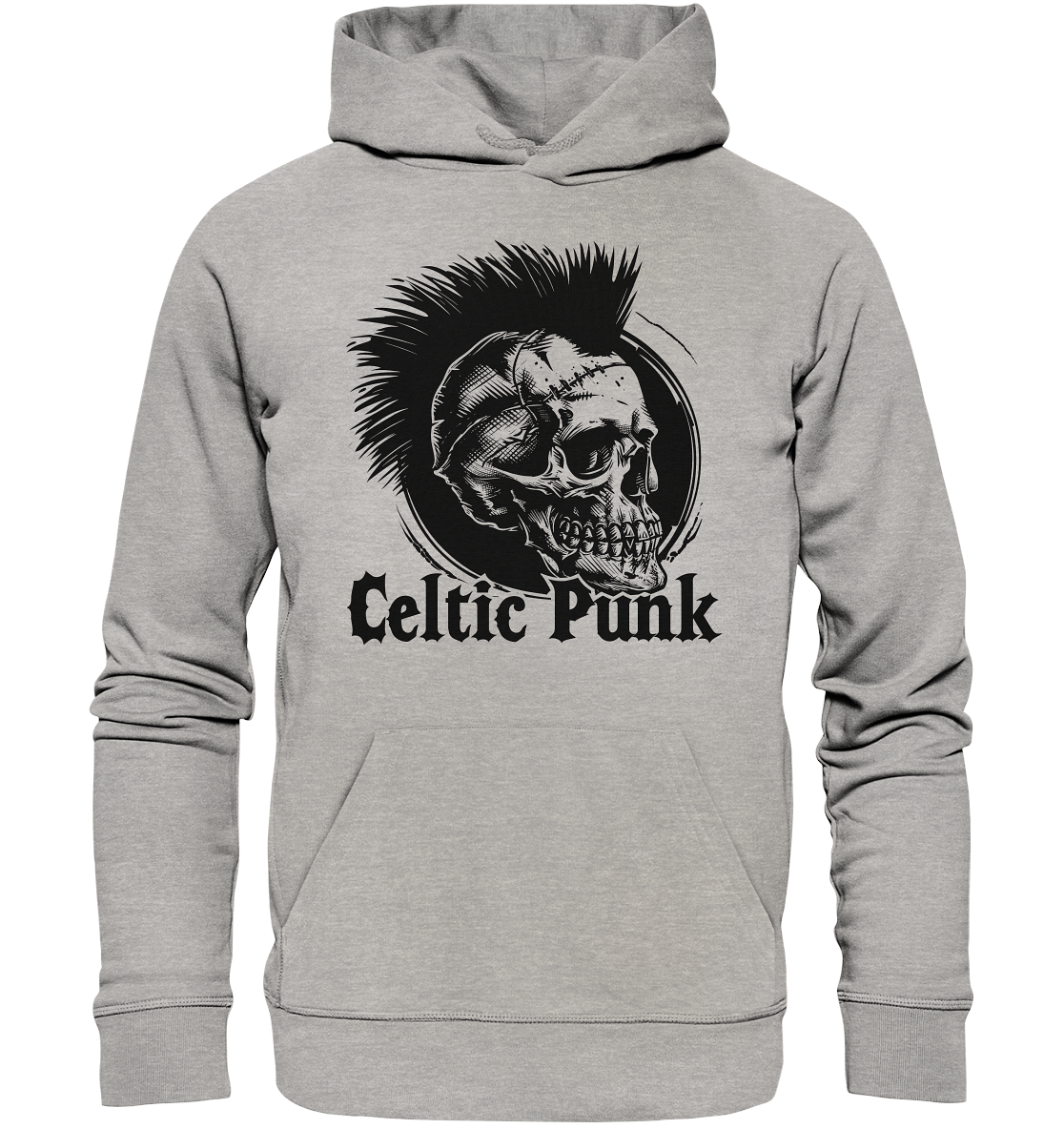 Celtic Punk "Skull II" - Organic Hoodie
