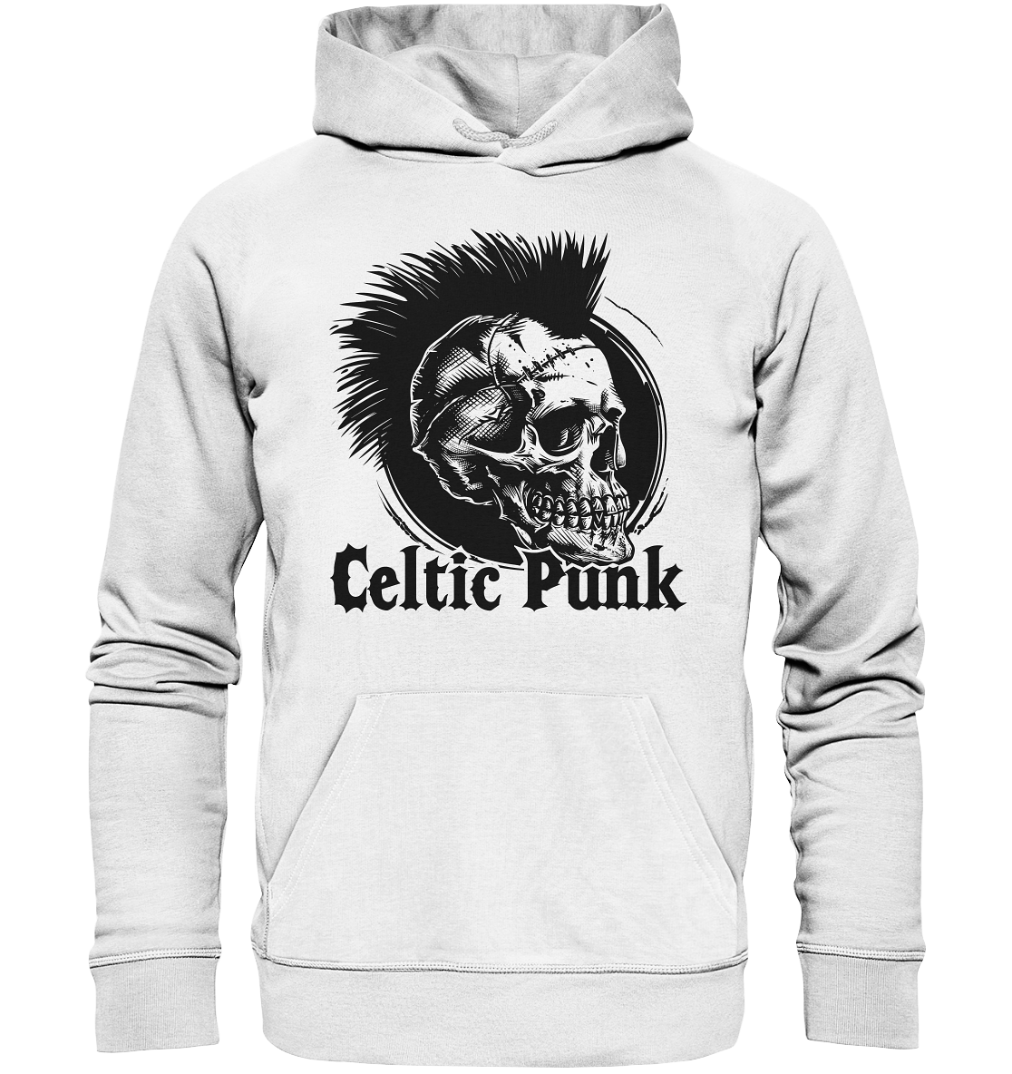 Celtic Punk "Skull II" - Organic Hoodie