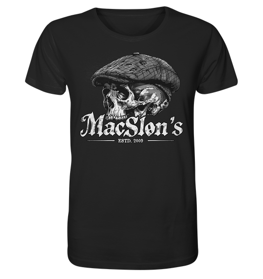 MacSlon's "Estd. 2009 / Flatcap-Skull IX" - Organic Shirt