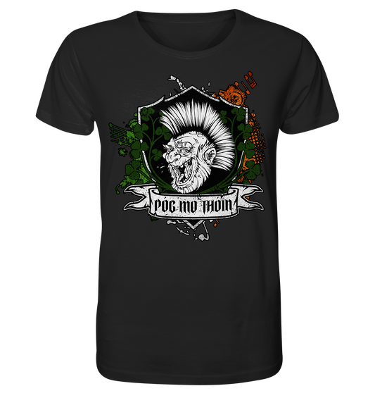 Póg Mo Thóin Streetwear "Crest" - Organic Shirt