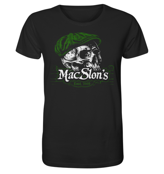 MacSlon's "Estd. 2009 / Flatcap-Skull V" - Organic Shirt