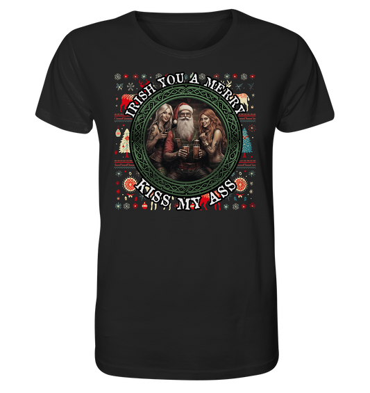 Irish You A Merry... "Santa, Girls & Beer "  - Organic Shirt