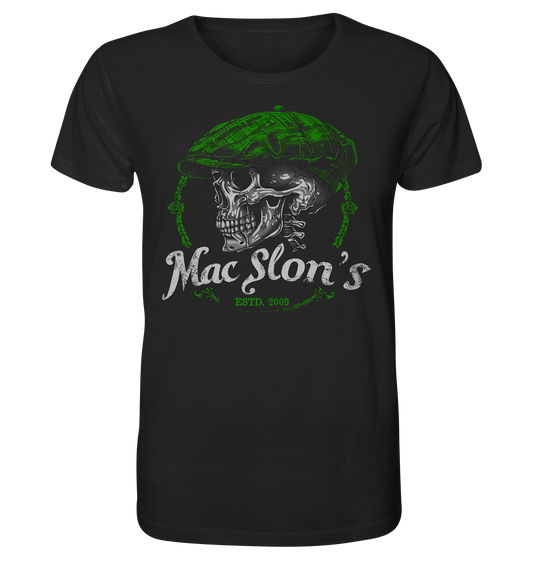 MacSlon's "Estd. 2009 / Flatcap-Skull VI" - Organic Shirt