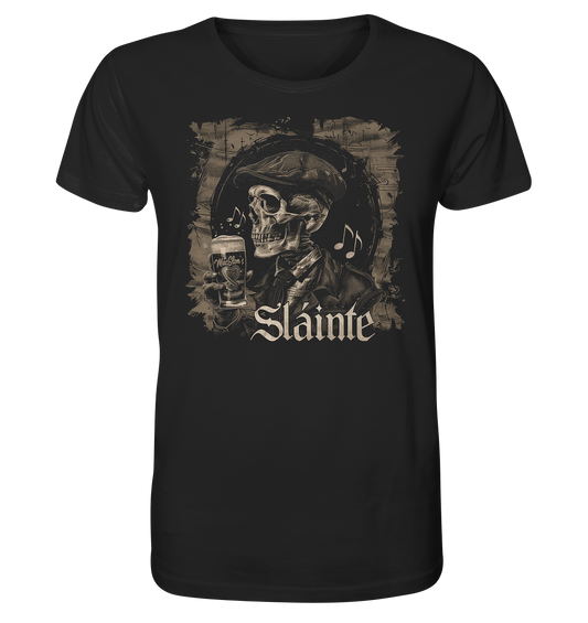 Sláinte "Flatcap-Skull III" - Organic Shirt