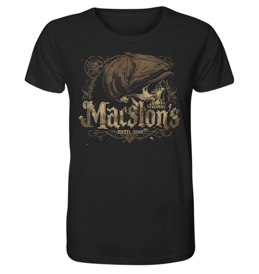 MacSlon's "Estd. 2009 / Flatcap-Skull VIII" - Organic Shirt