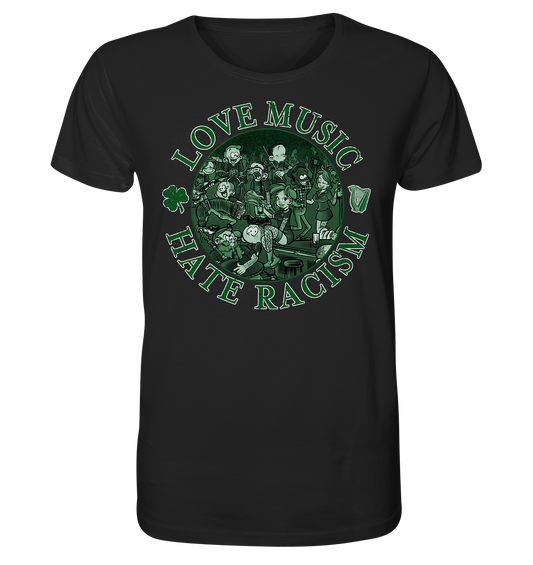 Love Music - Hate Racism "Irish Pub I"  - Organic Shirt