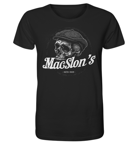 MacSlon's "Estd. 2009 / Flatcap-Skull II" - Organic Shirt