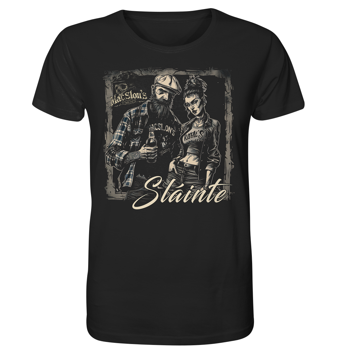 Sláinte "Couple Of Punks I" - Organic Shirt