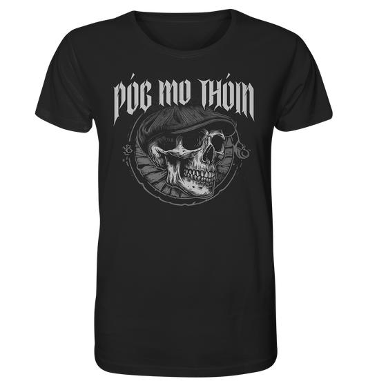 Póg Mo Thóin Streetwear "Flatcap-Skull I" - Organic Shirt