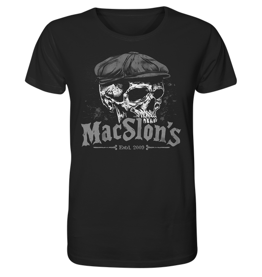 MacSlon's "Estd. 2009 / Flatcap-Skull IV" - Organic Shirt
