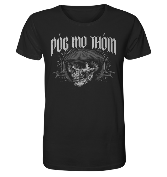 Póg Mo Thóin Streetwear "Flatcap-Skull II"  - Organic Shirt