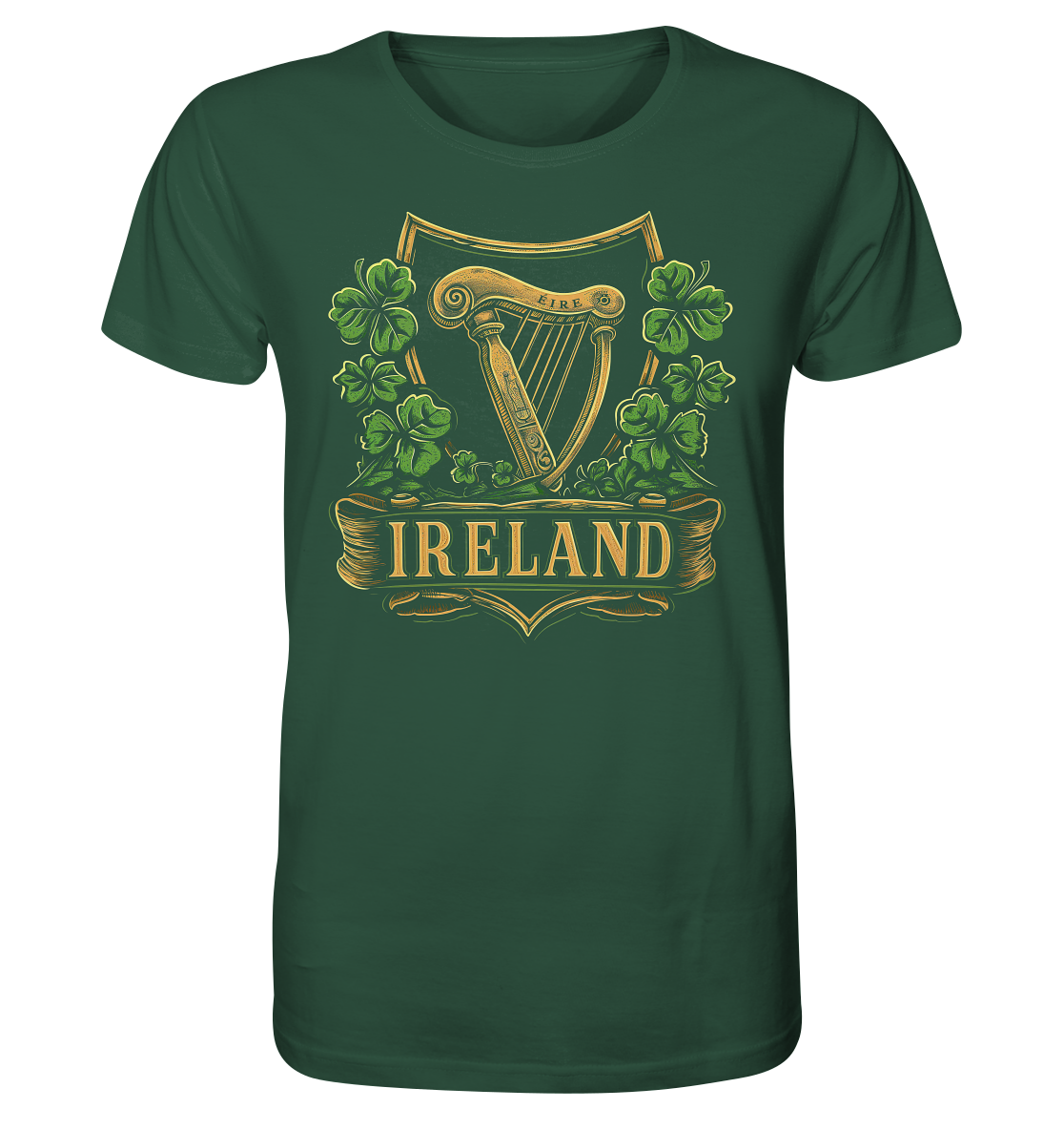 Ireland "Éire / Harp / Shamrock" - Organic Shirt