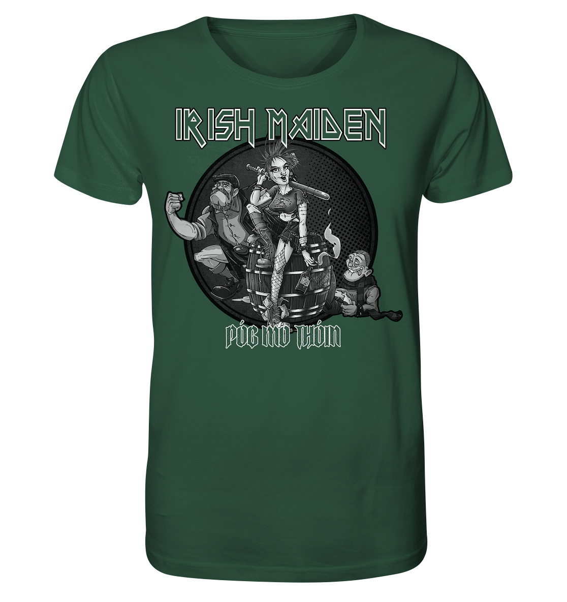 Póg Mo Thóin Streetwear "Irish Maiden" - Organic Shirt