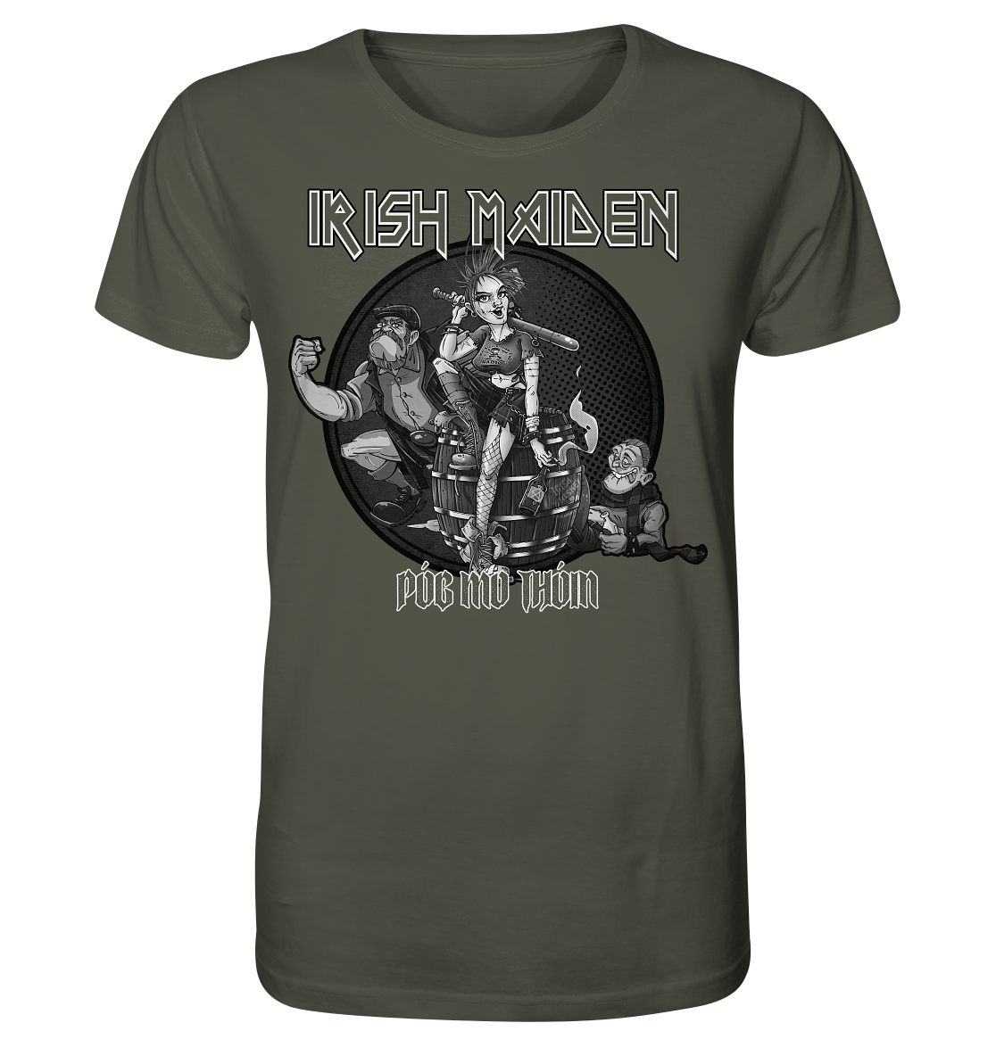 Póg Mo Thóin Streetwear "Irish Maiden" - Organic Shirt