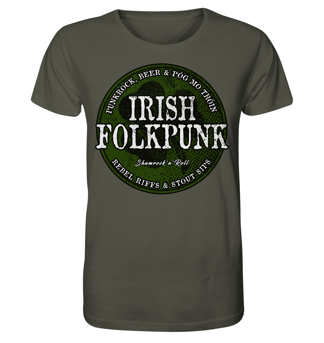 Irish Folkpunk "Shamrock'n'Roll" - Organic Shirt