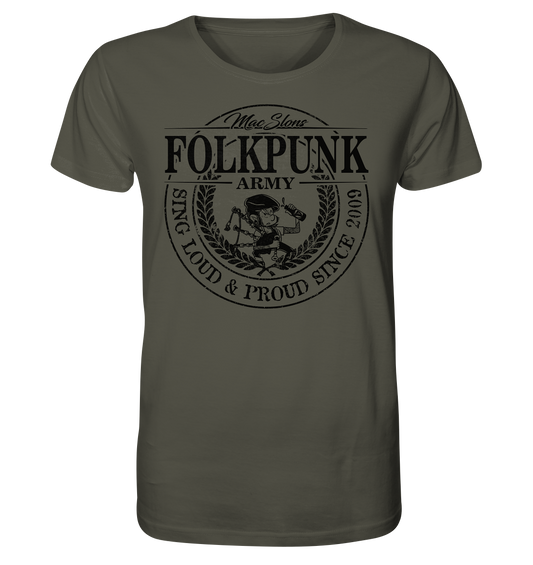 MacSlon's "Folkpunk Army" - Organic Shirt