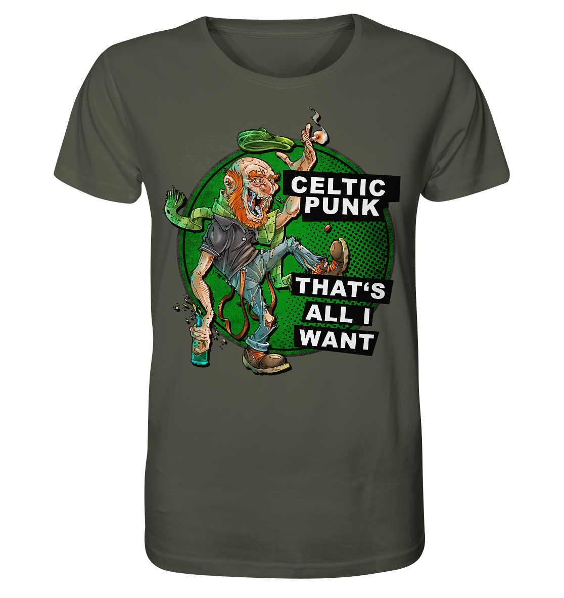 "Celtic Punk - That's All I Want" - Organic Shirt