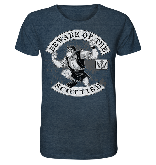 Beware Of The Scottish - Organic Shirt (meliert)