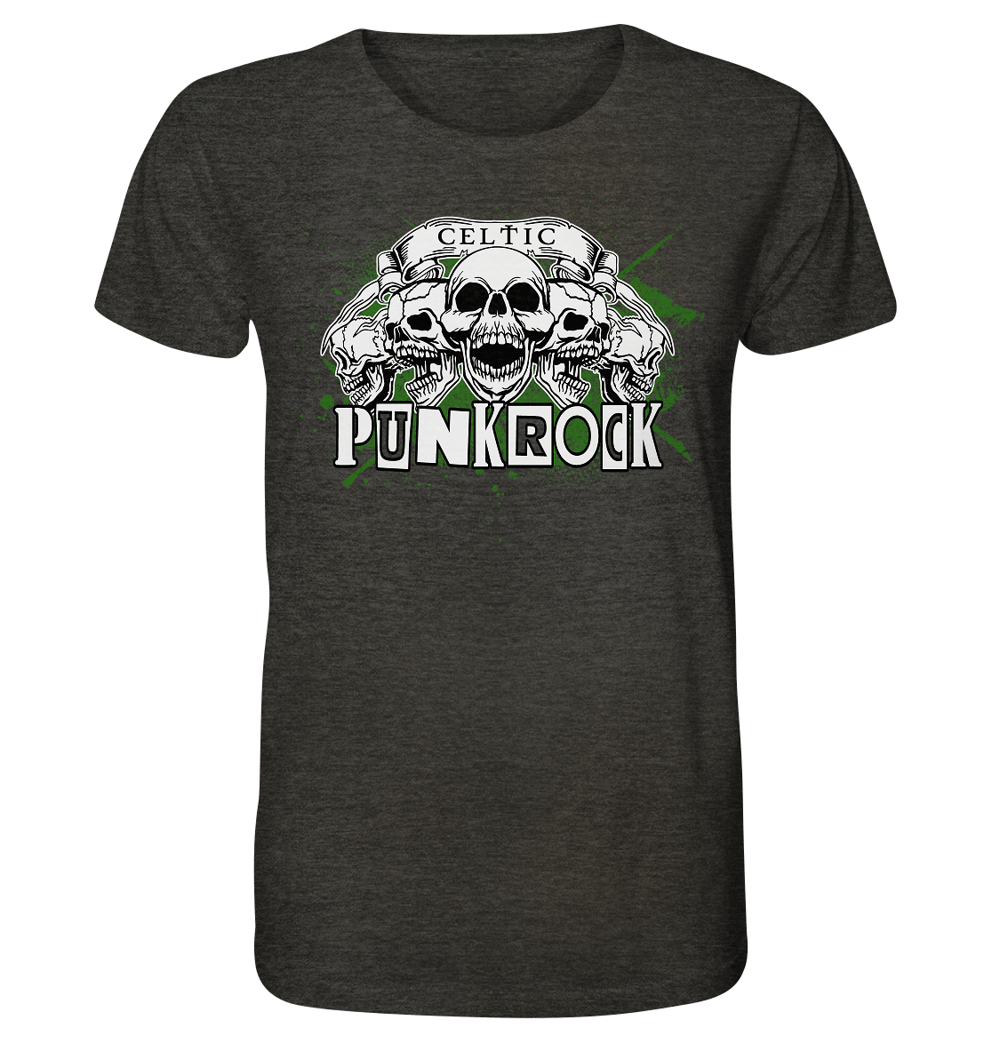 Celtic "Punkrock" - Organic Shirt (meliert)