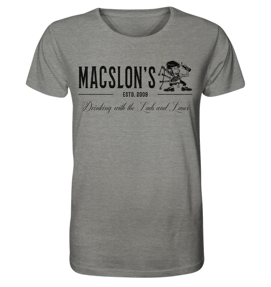 MacSlon's "Drinking With The Lads & Lasses" - Organic Shirt (meliert)