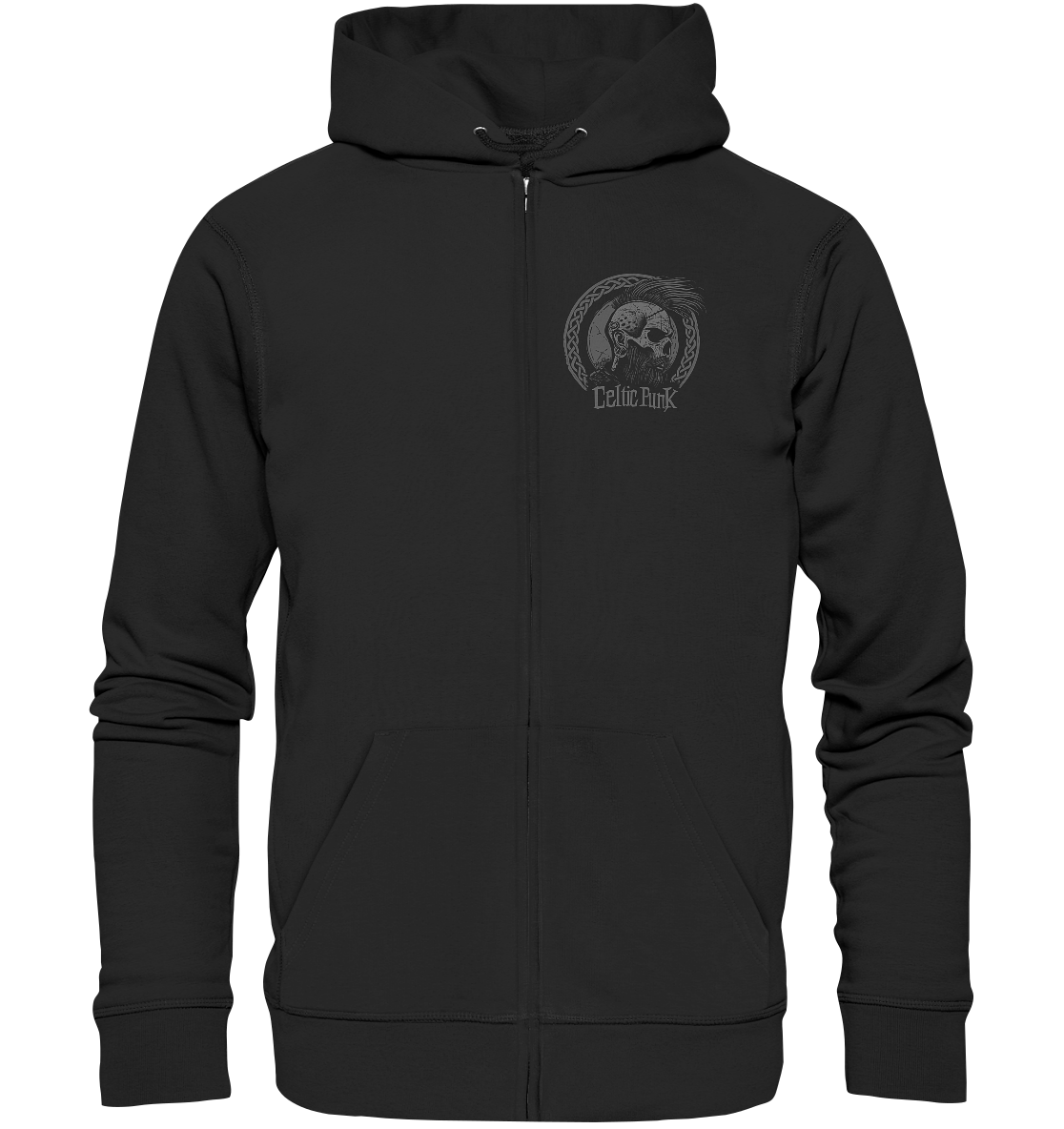 Celtic Punk "Skull / Circle II" - Organic Zipper