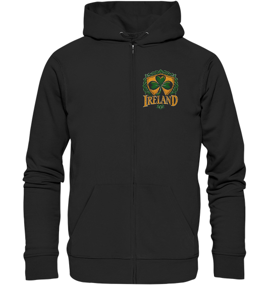 Ireland "Shamrock / Crest"  - Organic Zipper