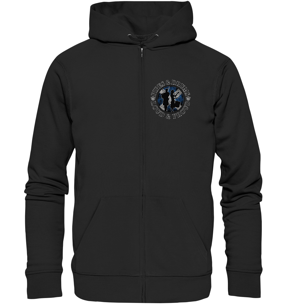 Pipes & Drums "Loud & Proud" - Organic Zipper