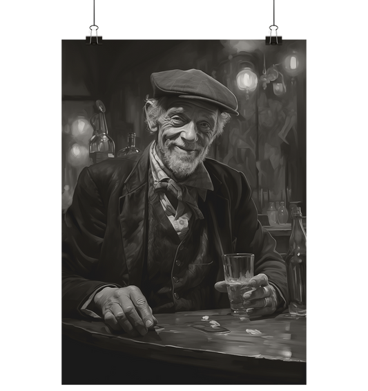 Old Irish Man In Irish Pub II - Poster Din A1 (hoch)