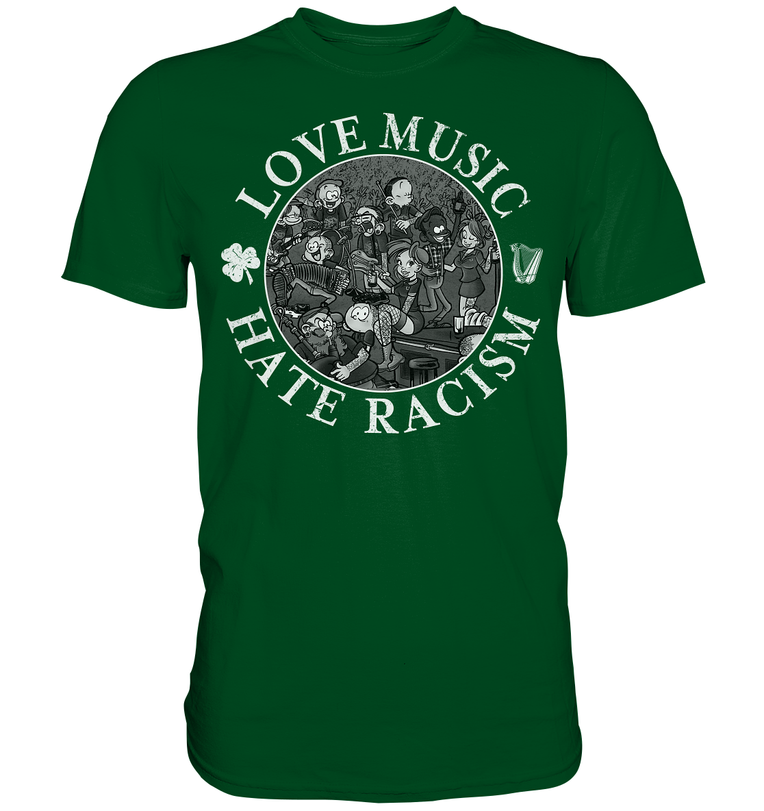 Love Music - Hate Racism "Irish Pub" - Premium Shirt