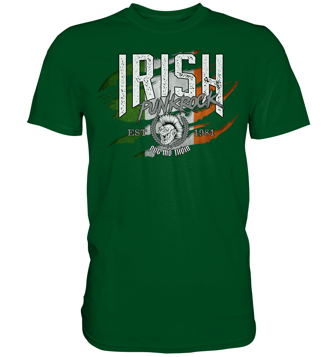 Póg Mo Thóin Streetwear "Irish Punkrock / Scratch" - Premium Shirt