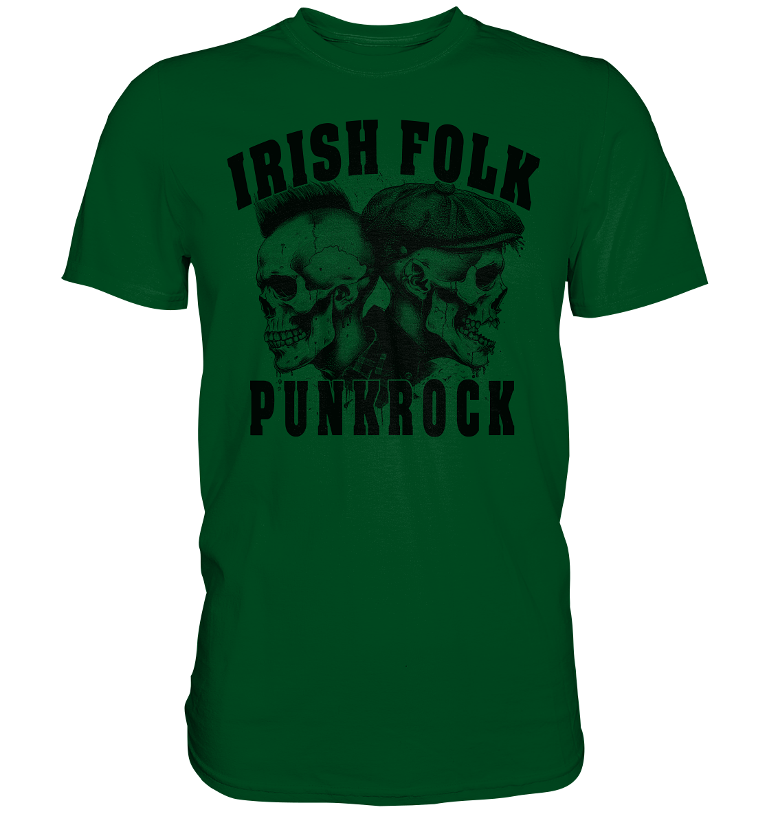 Irish Folk "Punkrock / Skulls" - Premium Shirt