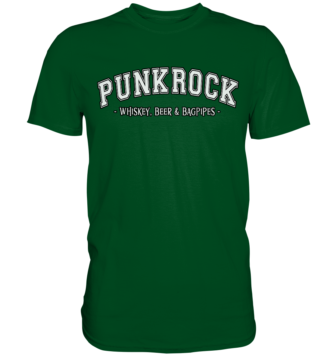 Punkrock "Whiskey, Beer & Bagpipes" - Premium Shirt