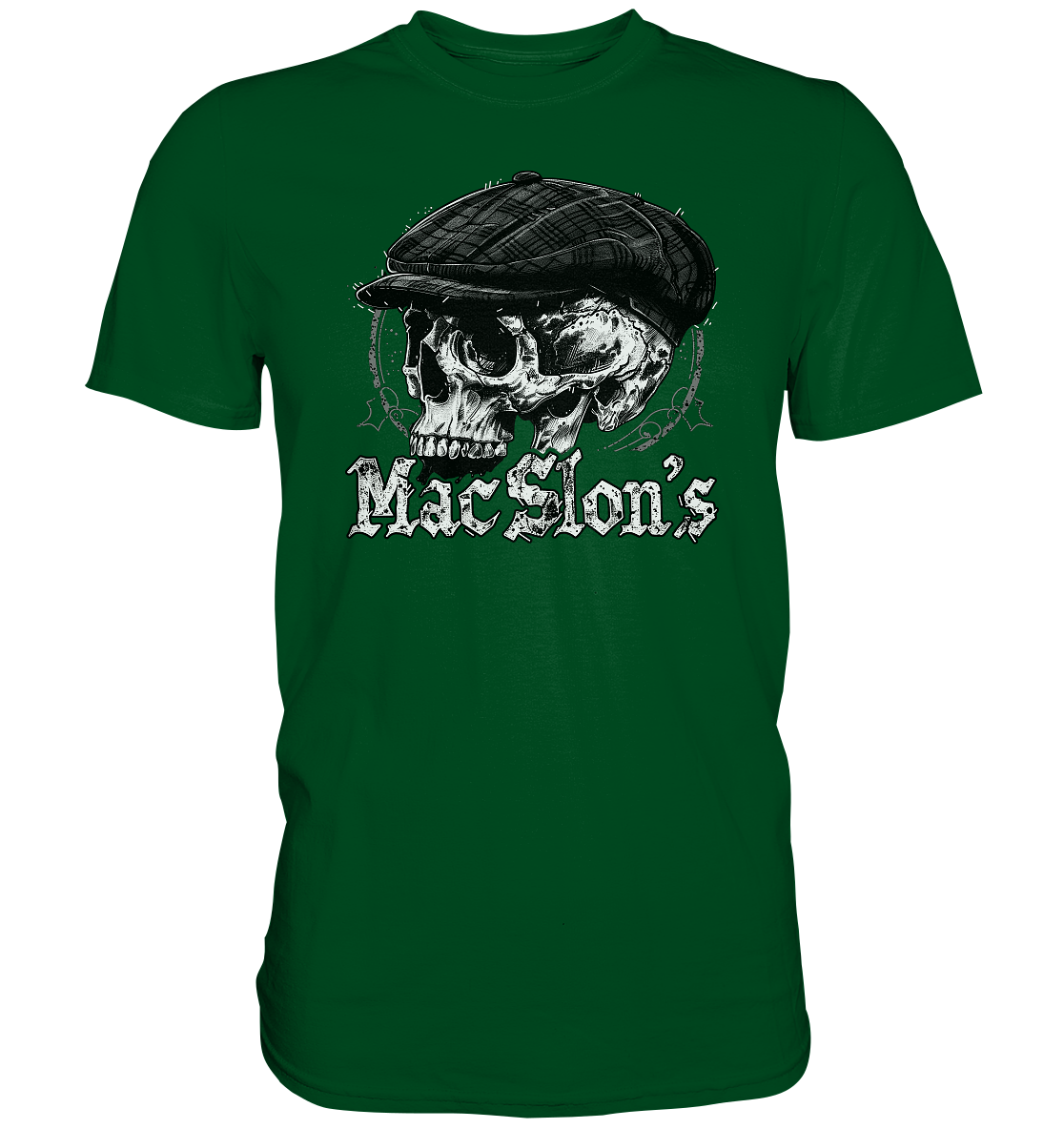 MacSlon's "Flatcap-Skull II" - Premium Shirt