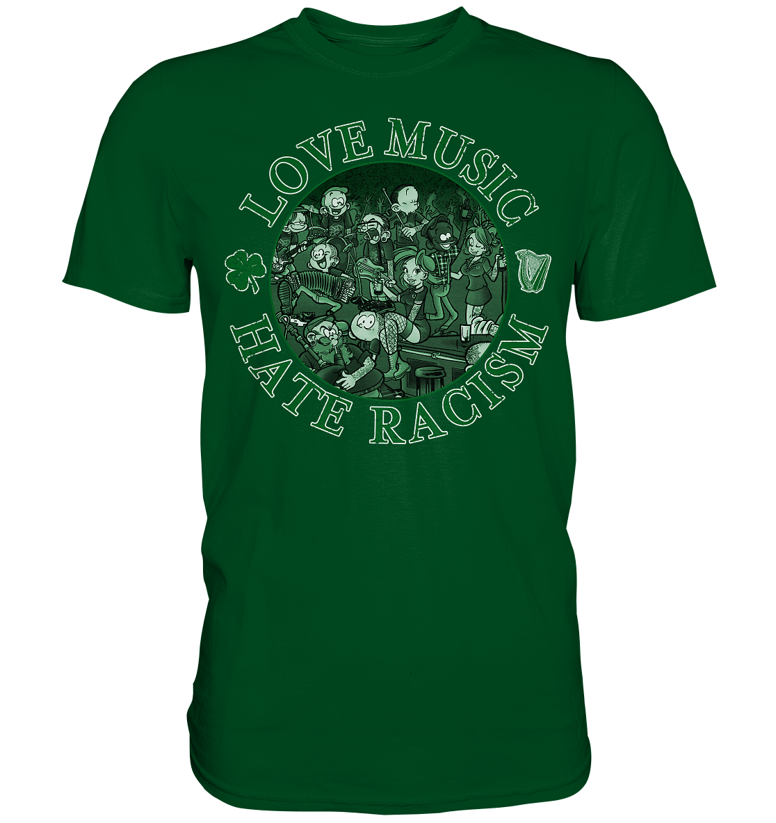 Love Music - Hate Racism "Irish Pub I"  - Premium Shirt