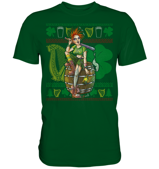 Irish Punk Girl (Christmas) - Premium Shirt