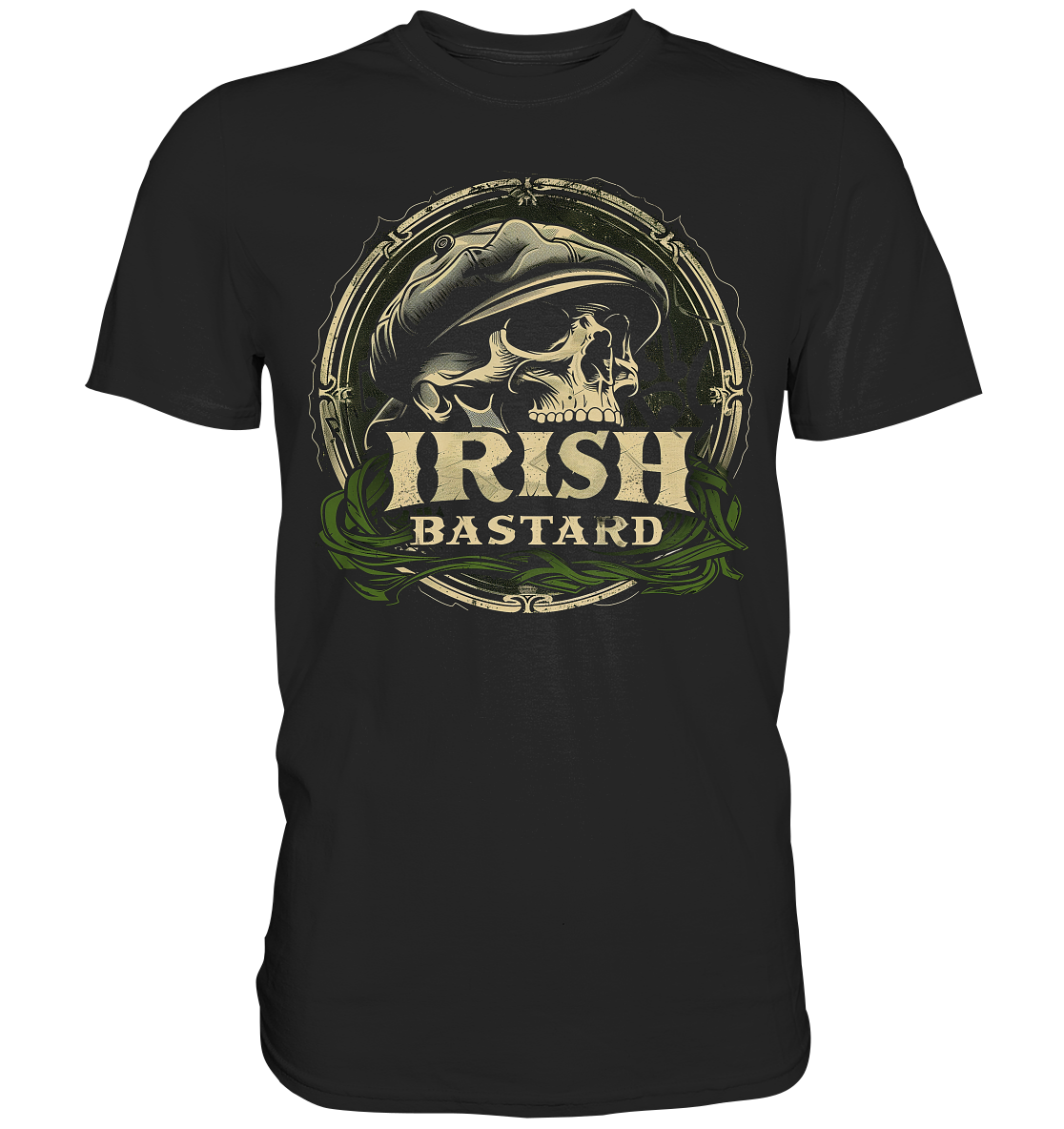 Irish Bastard "Flatcap-Skull VI" - Premium Shirt