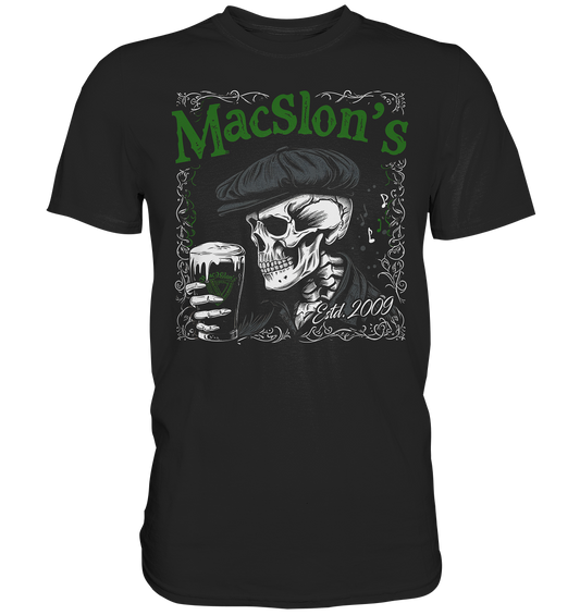 MacSlon's "Estd. 2009 / Drinking Skull" - Premium Shirt