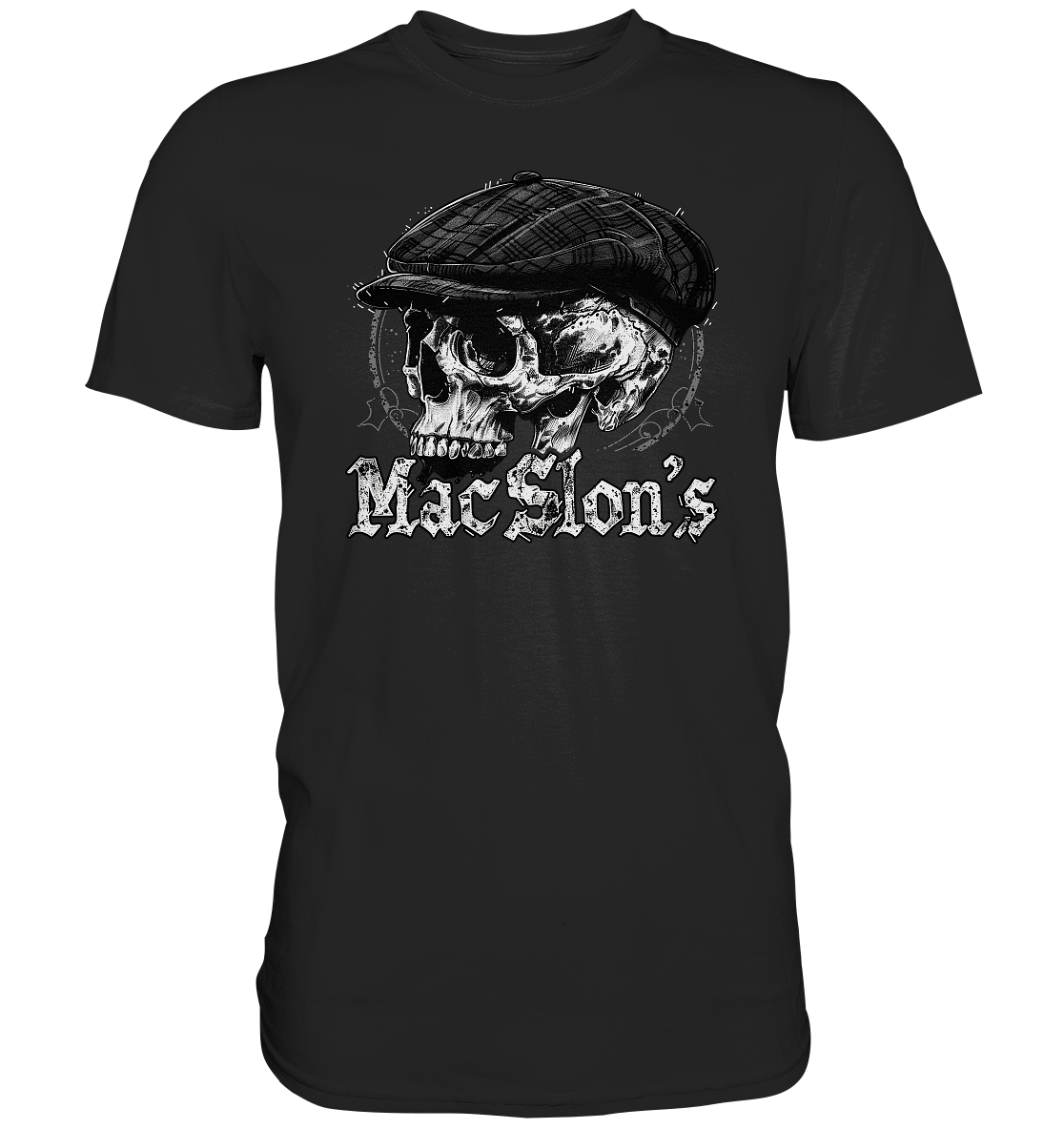 MacSlon's "Flatcap-Skull II" - Premium Shirt