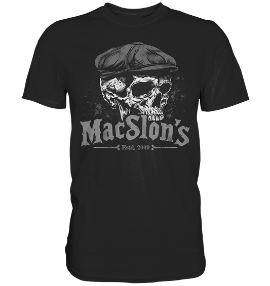 MacSlon's "Estd. 2009 / Flatcap-Skull IV" - Premium Shirt