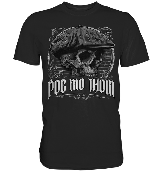 Póg Mo Thóin Streetwear "Flatcap-Skull III" - Premium Shirt