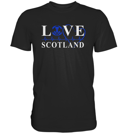 Love Scotland "Heartbeat" - Premium Shirt