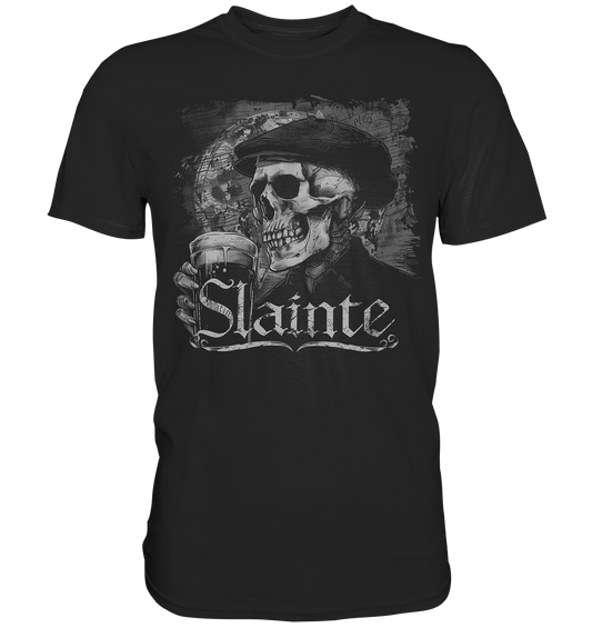 Slainte "Flatcap-Skull I" - Premium Shirt