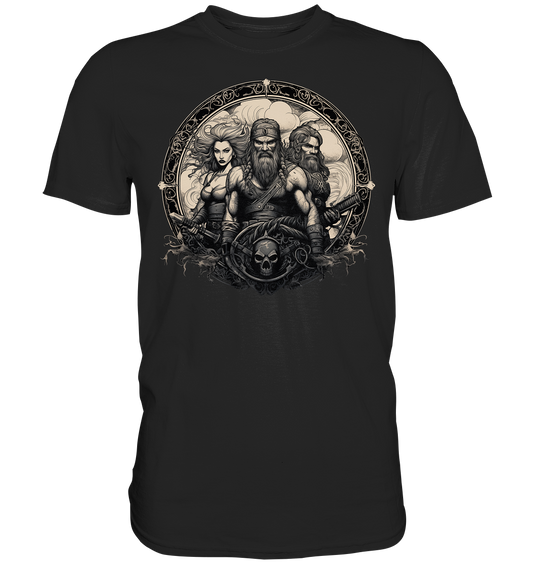 Celtic Warrior "Group / Skull"  - Premium Shirt