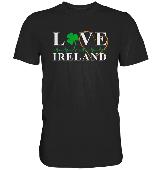 Love Ireland "Heartbeat" - Premium Shirt