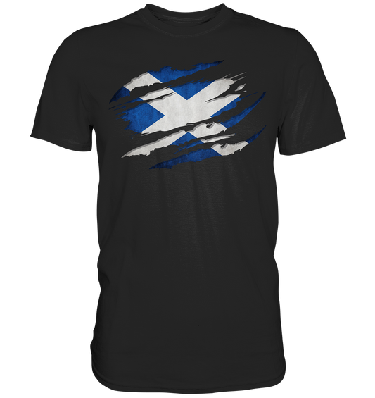 Scotland "Flag Scratch" - Premium Shirt