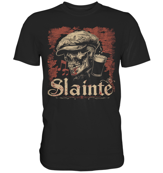 Slainte "Flatcap-Skull II" - Premium Shirt