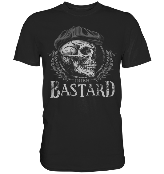 Irish Bastard "Flatcap-Skull III" - Premium Shirt