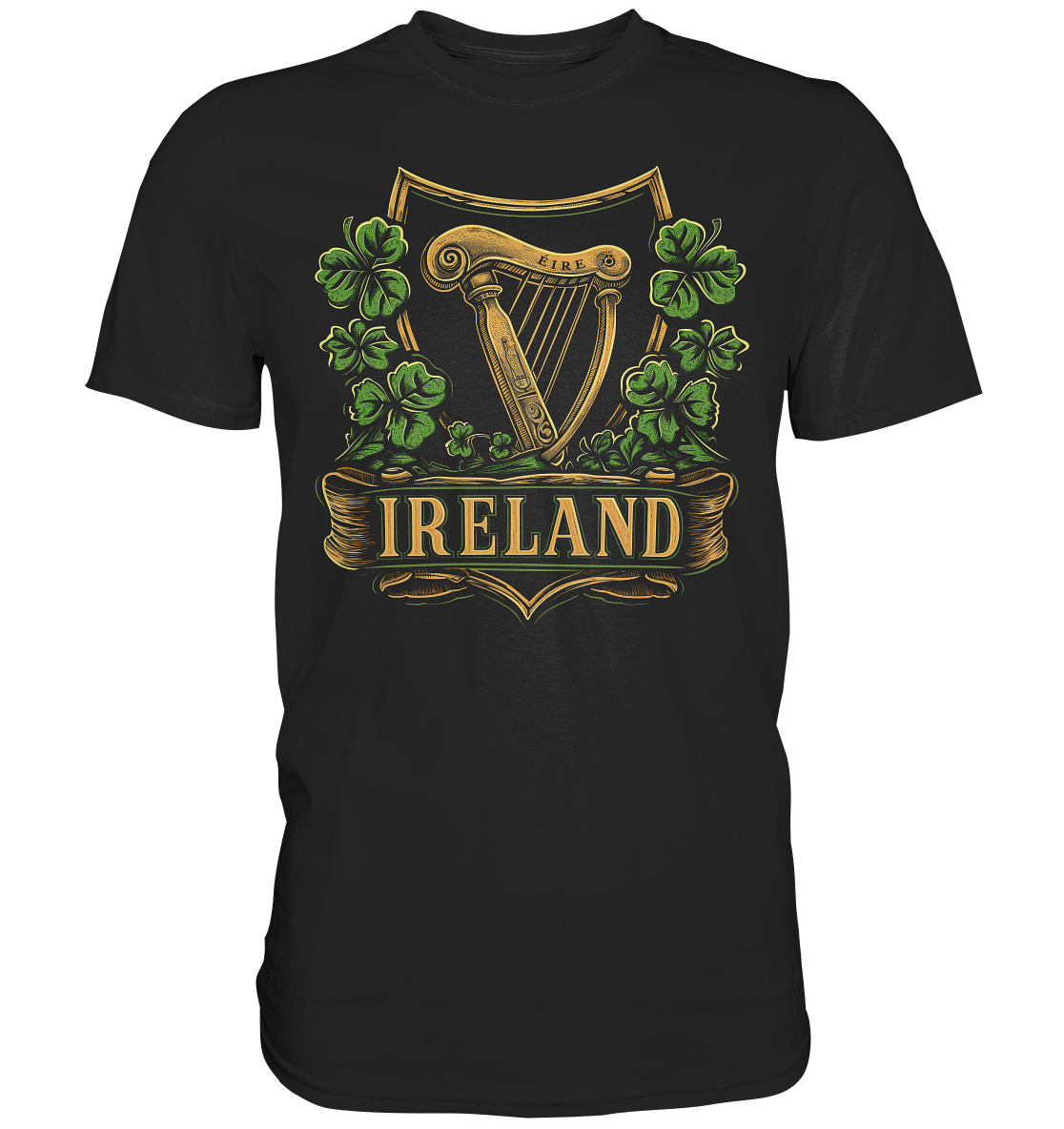 Ireland "Éire / Harp / Shamrock" - Premium Shirt
