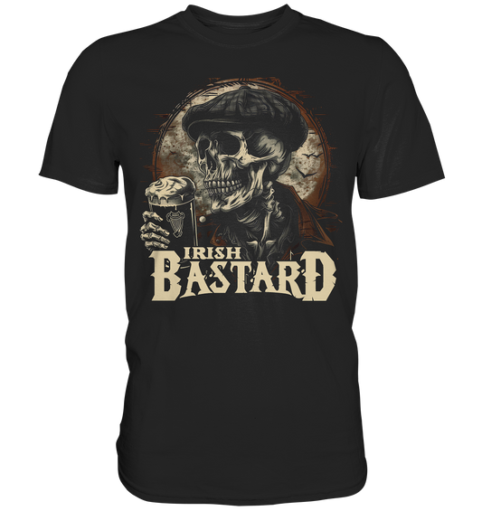 Irish Bastard "Flatcap-Skull IV" - Premium Shirt