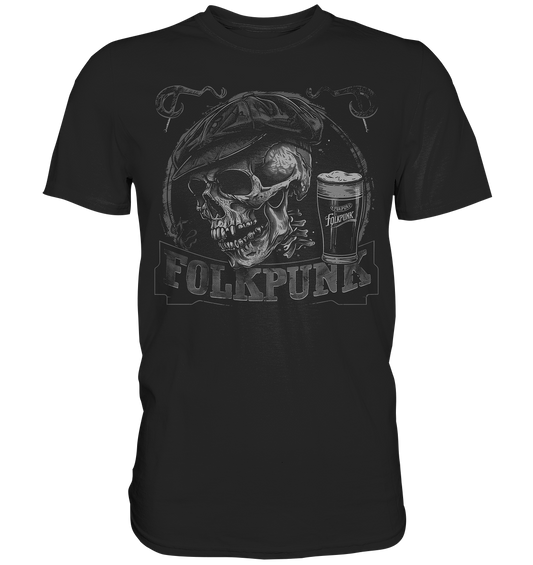 Folkpunk "Flatcap-Skull I" - Premium Shirt